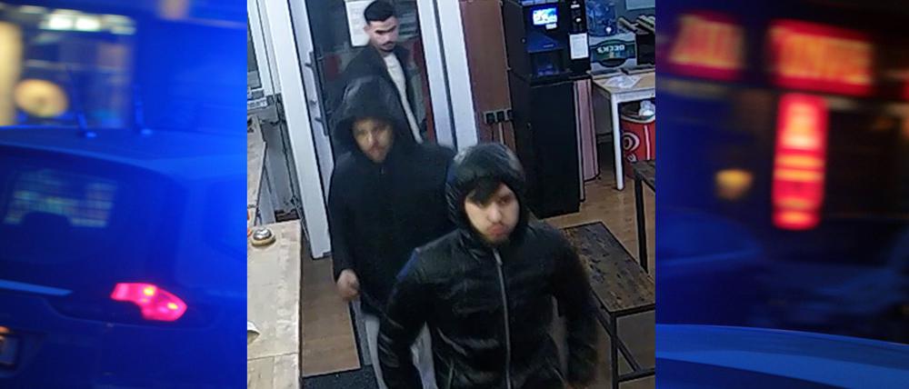 Die drei gesuchten Tatverdächtigen.