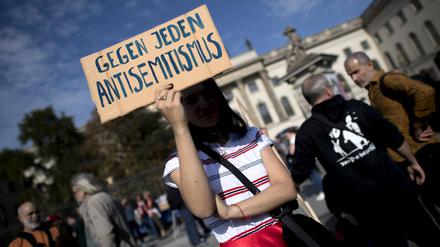 Demonstration gegen Antisemitismus in Berlin.