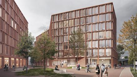 Der geplante Neubau der BSR-Zentrale am Südkreuz.