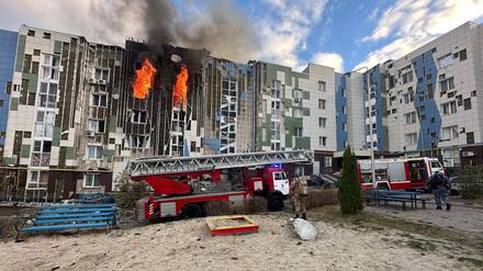Zerstörtes Gebäude im russischen Belgorod.
