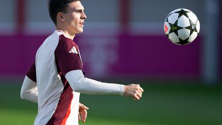 Für João Palhinha, hier beim Training, ist die Partie gegen Benfica ein ganz spezielles Spiel.