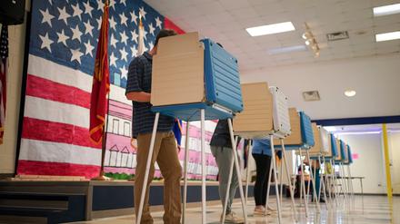 US-Wahllokal in Midlothian, Virginia.