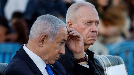 Gestörtes Verhältnis: Israels Premier Netanjahu und sein jetzt geschasster Verteidigungsminister Gallant.