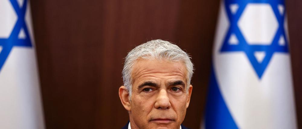 Israels Oppositionsführer Jair Lapid. (Archivbild)