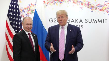 Russlands Präsident Wladimir Putin and der künftige US-Präsident Donald Trump.