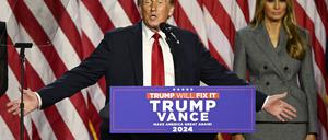 Trump bei seiner Wahlparty in West Palm Beach, Florida