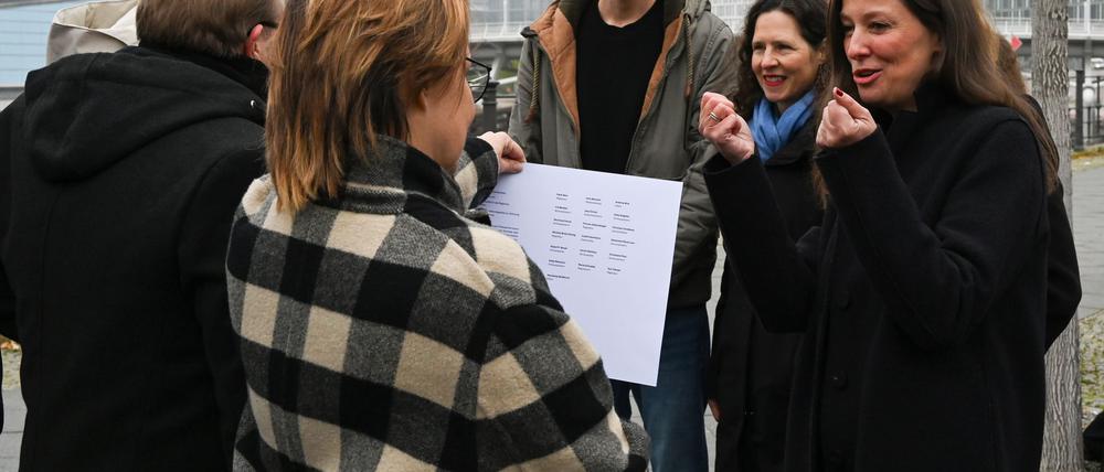 Schauspielerin Alexandra Maria Lara (rechts) hält die geplante Reform der Filmförderung für absolut notwendig.