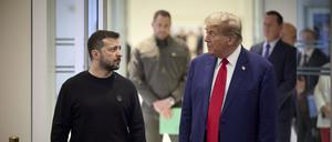Wolodymyr Selenskyj und Donald Trump treffen sich.