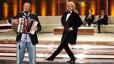 Früher waren sie schon mal gemeinsam auf der Bühne, jetzt wieder: Stefan Raab und Thomas Gottschalk.