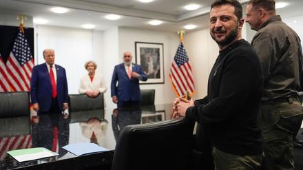 Selenskyj gehörte zu Trumps frühen Gratulanten am Wahlabend. (Archivbild)