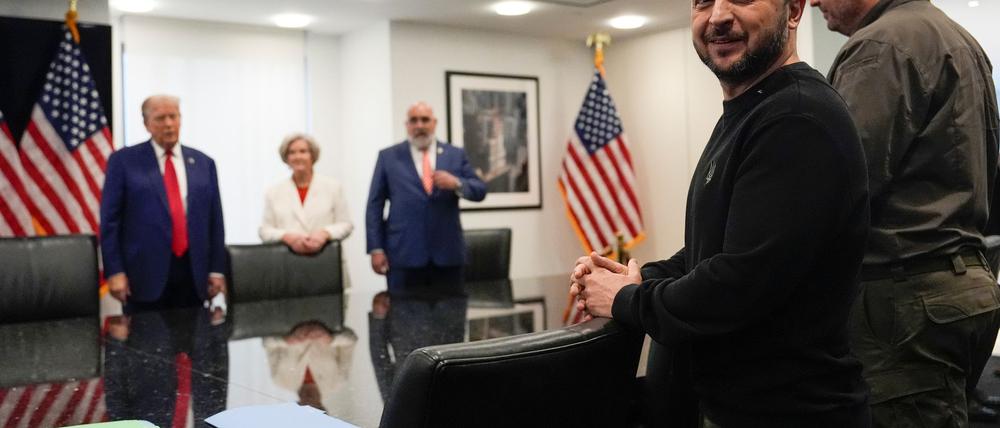 Selenskyj gehörte zu Trumps frühen Gratulanten am Wahlabend. (Archivbild)