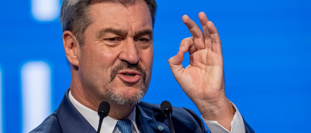 Markus Söder will im bevorstehenden Wahlkampf keine Schlammschlacht. (Archivbild)