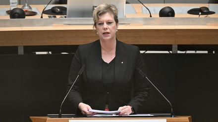 Cornelia Seibeld (CDU) ist Präsidentin des Abgeordnetenhauses von Berlin und steht wegen einer Gedenkrede in der Kritik. 