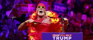 Der Wrestler Hulk Hogan bei der Republican National Convention.