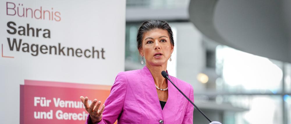 Die Gründerin und Co-Chefin des BSW: Sahra Wagenknecht.