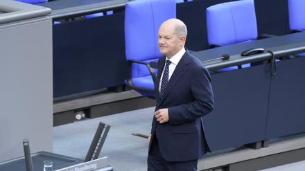 Sitzung des Deutschen Bundestags Sitzung des Deutschen Bundestags, Rede, Plenum, Regierungserklärung Bundeskanzler Olaf Scholz Berlin Berlin GER *** Session of the German Bundestag Session of the German Bundestag, Speech, Plenary, Government statement Federal Chancellor Olaf Scholz Berlin Berlin GER