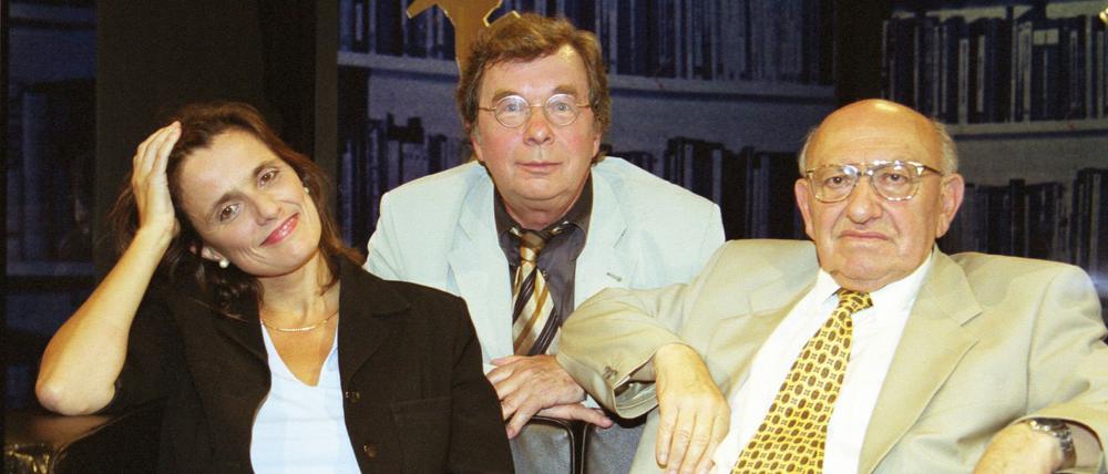 Intellektuelle Instanzen oder Verteidiger des eigenen Geschmacks? Iris Radisch, Hellmuth Karasek (Mitte) und Marcel Reich-Ranicki, das Kern-Trio des alten„Literarischen Quartetts“.