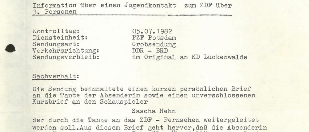 Stasiakte Steffi Pyanoe aus Potsdam
