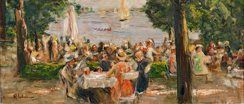 Max Liebermann, „Gartenlokal am Wannsee“, aus dem Jahr 1933.