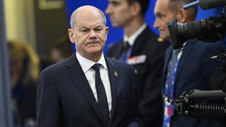 Kurs Richtung Neuwahl – nur wann? Kanzler Olaf Scholz (SPD) am Freitag beim EU-Gipfel in Budapest.
