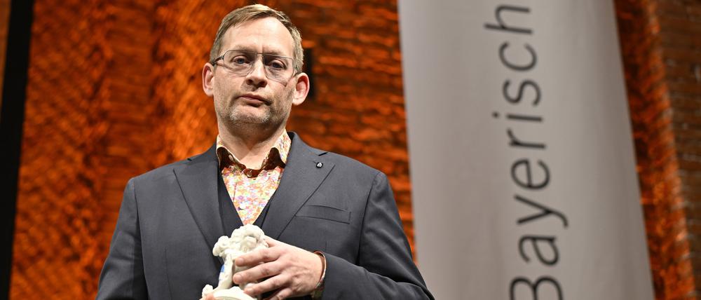 Der Schriftsteller Clemens Meyer, Sieger in der Kategorie Belletristik des Bayerischen Buchpreises