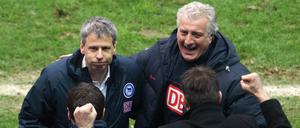 Schweizer Understatement trifft auf italienisches Temperament. Nello Di Martino (rechts) mit Trainer Lucien Favre.
