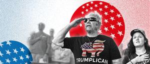 Trump-Anhänger bei einer Wahlkundgebung.