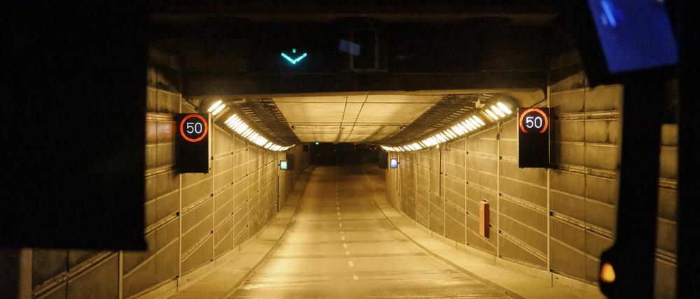 Der Tunnel Tiergarten Spreebogen bleibt südwärts erst einmal leer.