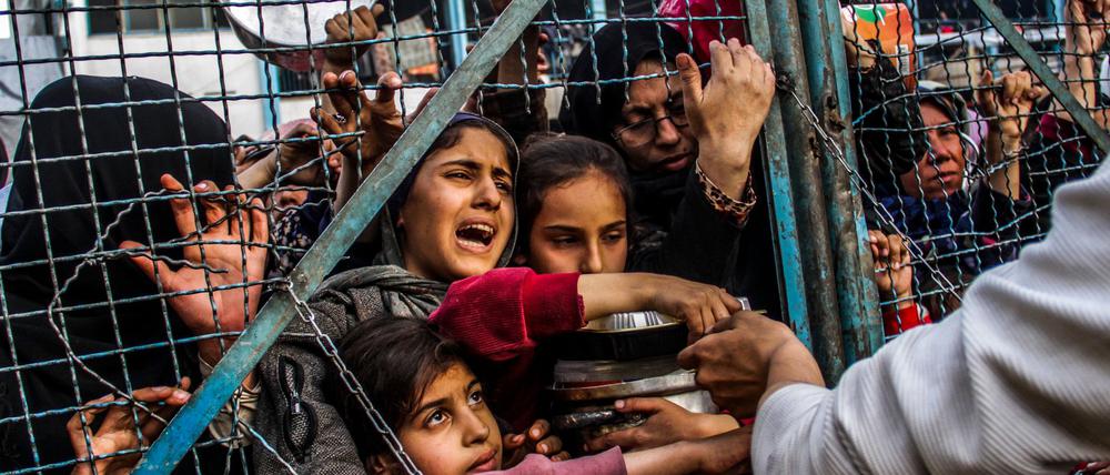 International anerkannte Experten für Ernährungssicherheit schlagen mit Blick auf den Norden des Gazastreifens Alarm. Schon im Frühjahr, als dieses Bild entstand, war die humanitäre Lage schwierig. (Archivbild)