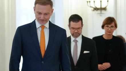 FDP-Chef Christian Lindner vorneweg