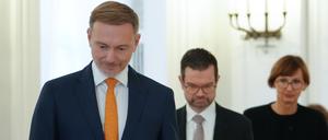 FDP-Chef Christian Lindner vorneweg
