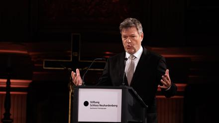 Bundeswirtschaftsminister Habeck fordert wieder eine stärkere Führungsrolle Deutschlands in Europa.