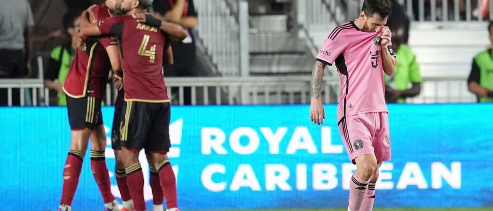 Trauriges Aus für Messi. 