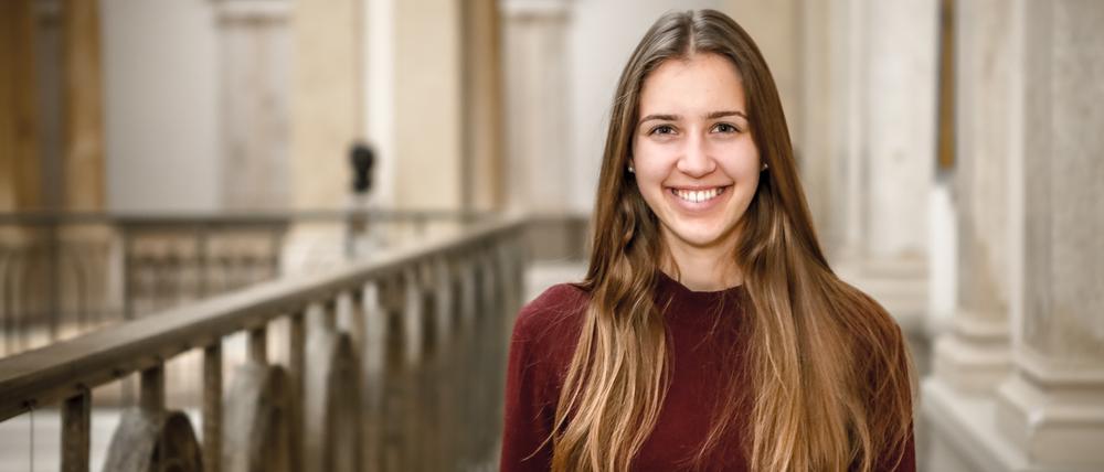 Klara Schedlich von den Grünen ist die jüngste Abgeordnete im Berliner Landesparlament.