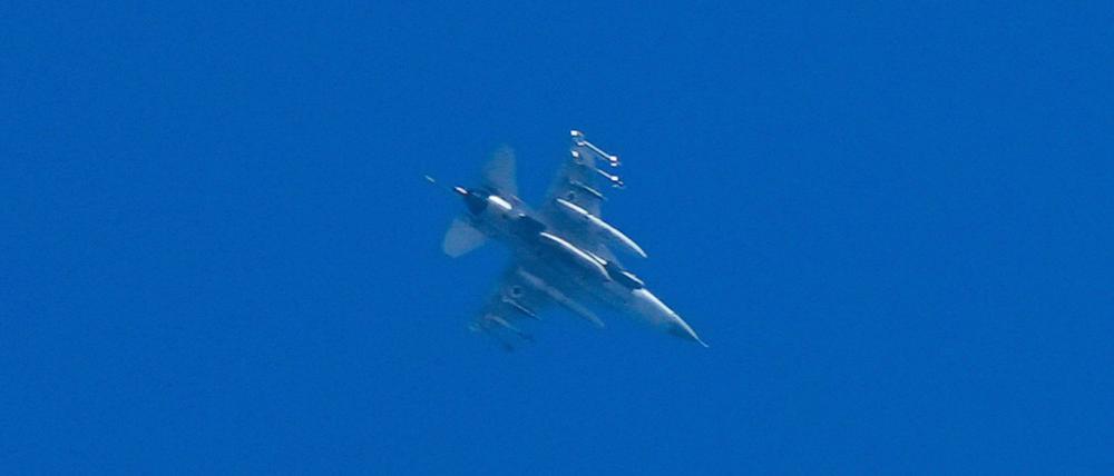 Ein israelischer Kampfjet im Norden Israels. (Archivbild)