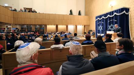 Bei der Gedenkveranstaltung in der neuen Potsdamer Synagoge. 