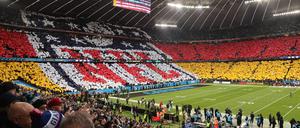 NFL-Choreo vor dem Spielbeginn in München.
