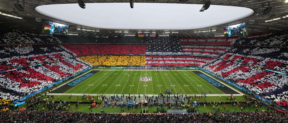 So sah es am Sonntag beim Spiel der Carolina Panthers gegen die New York Giants im Münchner Stadion aus.