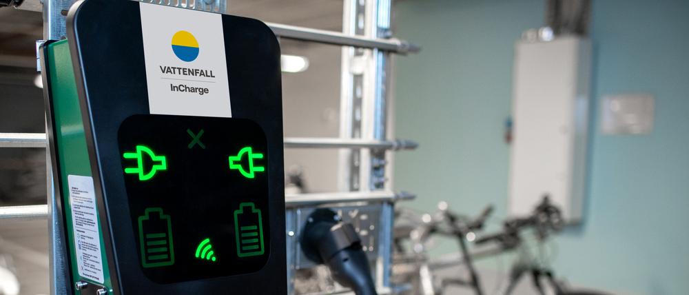 Vattenfall bietet auch Ladestrom für E-Mobility an.