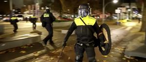 Die Amsterdamer Polizei.
