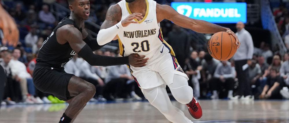 Durfte mit den Nets wieder jubeln: Dennis Schröder (l.)