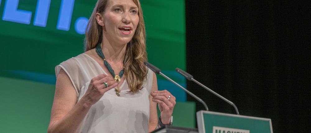 „Wir sind über 130.000 Grüne, so viele wie noch nie“, sagt Emily Büning, die Politische Geschäftsführerin der Partei. (Archivbild)