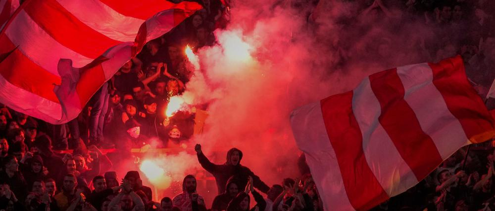 Die Fans von Roter Stern Belgrad 