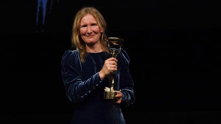 Samantha Harvey am Abend der Booker Prize-Verleihung in London.