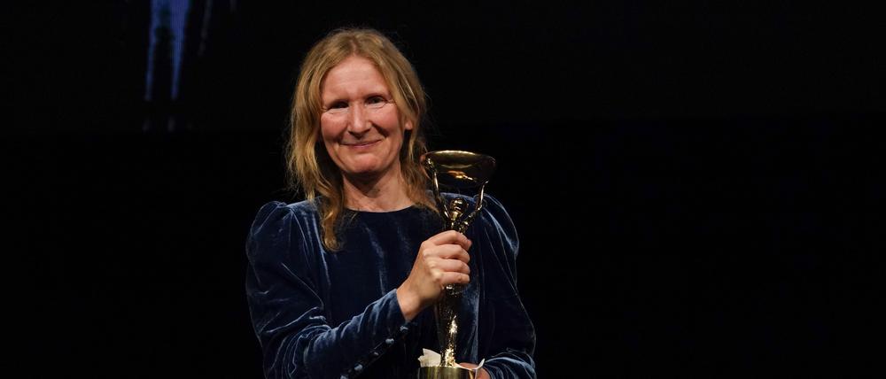 Samantha Harvey am Abend der Booker Prize-Verleihung in London.