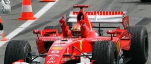 2006 siegte Michael Schumacher in seinem Ferrari auf dem Hockenheimring.