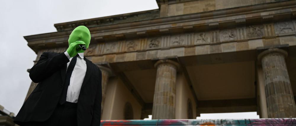 Lars Eidinger spielte einen Auszug aus „Hamlet“. 