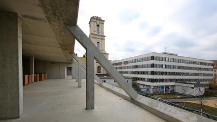 Hier soll es bald kreativ zugehen: Blick auf die Baustelle.