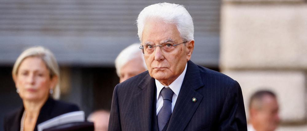 Der italienische Präsident Sergio Mattarella ist von Ratschlägen des Tech-Tycoons Elon Musk nicht erfreut. 