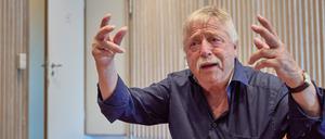 Der Liedermacher und Lyriker Wolf Biermann bei einem Interview am 30. August.